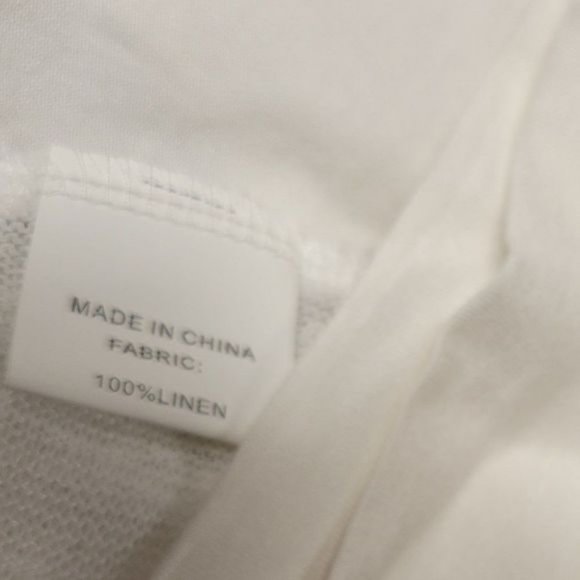 Open Front Cardigan Plus Size Linen Cardigan Short Sleeve Size S -- Fits Large - Picture 4 of 5